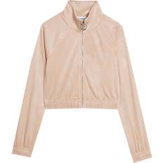 Juicy Couture Dam Koftor Juicy Couture Juicy Couture Cardigan Tasha Velour Brasiliansk Sand Juicy Couture Teen Cardigan