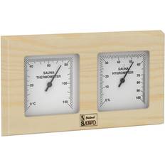 Termohygrometer för bastu Lådtyp med täckande kvadrater 140x255 mm