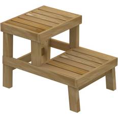 Bastubänk Dubbla ben Cederträ 530 x 780 x 850 mm