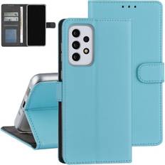 Skal-man Plånboksfodral Samsung Galaxy A33 5G Ljusblå med Ställ