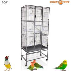 Cozy Pet Bird Cage Cozy Pet Budgie Finch Parrot NEW Large 175cm High Stand BC01