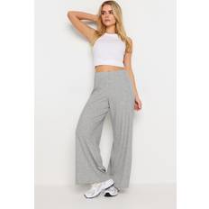 Trousers PixieGirl Petite Ribbed Button Detail T-Shirt Grey 10S