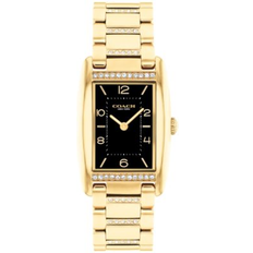 Watches Coach Resse Gold-Tone Crystal 24mm Gold