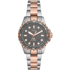 Wrist Watches on sale Fossil Blue Dive Three-Hand Two-Tone 36mm Two-Tone