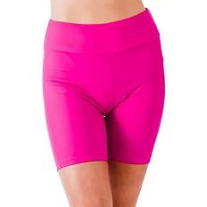 Pink - Women Swimming Trunks Mid-thigh Swim Shorts