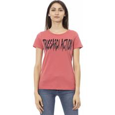 One Size - Women T-shirts Trussardi Coral Graphic T-shirt - Pink