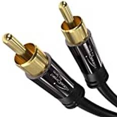 KabelDirekt 2m RCA ljud-videokabel