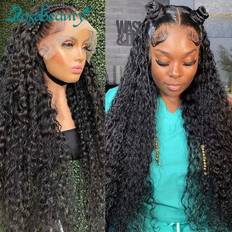 Beistle Human Hair Wig 13x6 Deep Wave Front