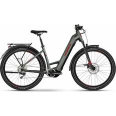 Electric Bikes Haibike Trekking 5 Low Olive/Red M/45 M/45