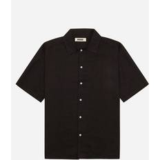 Woodbird Banks Linen Shirt - Black