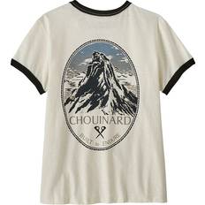 Patagonia Damen T-Shirts Patagonia Damen W's Chouinard Crest Ringer Responsibili-Tee Unterhemd, Birke weiß