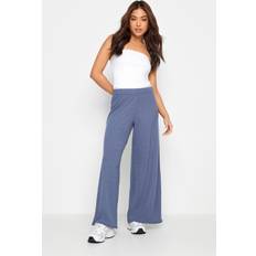 Trousers PixieGirl Petite Ribbed Button Detail T-Shirt Blue 8S