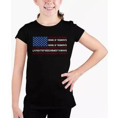 T-shirts LA Pop Art nd of the Free American Girl's Word T-shirt