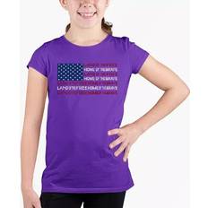 T-shirts LA Pop Art nd of the Free American Girl's Word T-shirt