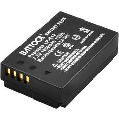 Bonacell Bonacell batterie de caméra pour Canon EOS M10 Kiss X7 Rebel SL1 EOS 100D DSLR L50, 1800mAh LP-E12 LPE12 LP E12 1 Pack la batterie