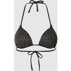 Guess Bikini Tops Guess Rhinestones Triangle Bikini Bra Black