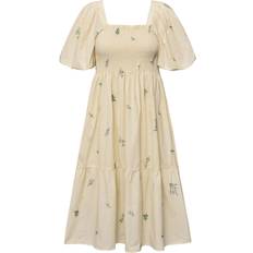 A View Kjole Cheri Dress Beige/Yellow Levering start april