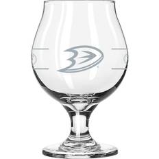 Logo Brands Anaheim Ducks 16oz. Belgium Glass