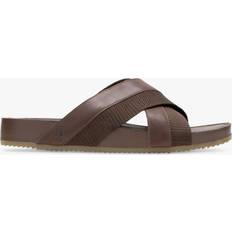 Hush Puppies Men Slides Hush Puppies Merritt Leather Sliders