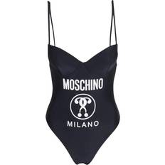 Moschino Baddräkt Med Logotryck Och Push Up-Kupor - Svart