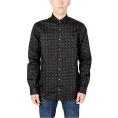 Calvin Klein Multicoloured Tops Calvin Klein Casual Shirts Long Sleeve Shirt - Black