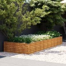 Corten Steel Pots & Planters Berkfield Home Garden Raised Bed 291x100x36