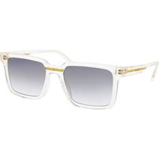 Carrera Transparent Solglasögon Carrera Kristall Grå Solglasögon med Guld Spegel - Gray