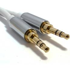 Kenable PRO WHITE 3.5mm Jack Male to Lead GOLD 0.5m