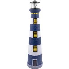 Gardenkraft Solar Revolving LED Lighthouse 75cm