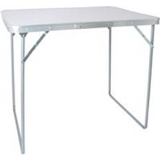 White Camping Tables Harbour Housewares Folding Metal Camping Table 80cm x 60cm White