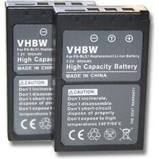 VHBW Olympus OM-D E-M10 Mark IV Battery 900mAh