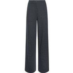 LTS Tall Pinstripe Wide Leg Trousers Dark Navy 22XL