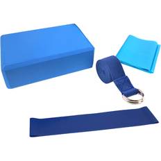 Lixada 5 stk sett lixada yoga ball sett yoga utstyrssett inkluderer yoga ball yoga blokker som strekker stropp motstand løkke bånd øvelse