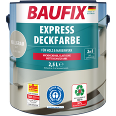 Malerfarbe Baufix 2in1 Express Deckfarbe Grau 2.5L