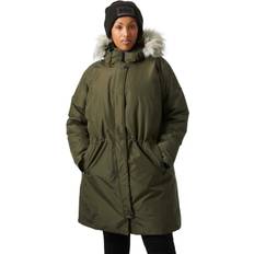 Vattentät Kappor & Rockar Helly Hansen Senja Plus Parka Green Woman