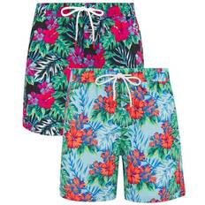 Pack Printed Swim Shorts Blue