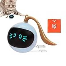 Teksome Automatisk kattboll självrullande boll kattleksak