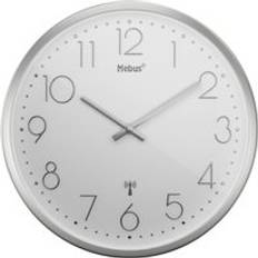 Mebus 25 cm x 4 cm Silver Wall Clock