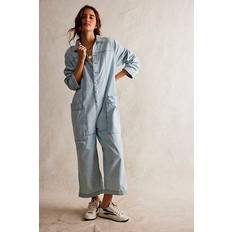 Free People We The Margarita Jumpsuit at in Light Blue Beam