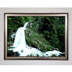 Union Rustic Waterfall Gush Print Framed Art