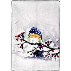 Microfiber Kitchen Towels Betsy Drake KT515 Bird Kitchen Towel Blue