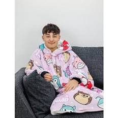 Multicoloured Blankets Squishmallows Bright Wearable Hooded Fleece Blankets Multicolour