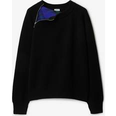 XXXS Neuleet Burberry Rib Knit Wool Sweater Black