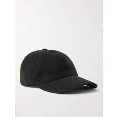Loro Piana Headgear Loro Piana Logo-Embroidered Storm System Cashmere-Felt Baseball Cap Men Gray