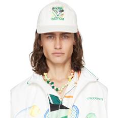 Casablanca Men Accessories Casablanca White Le Jeu Embroidered Cap LE JEU UNI