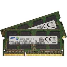 Samsung 16gb 2x 8gb ram speicher 1600 mhz ddr3l pc-12800s m471b1g73eb0-yk0 1,35v