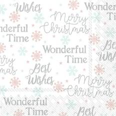 Silver Paper Napkins Ihr Paper Napkins Xmas Letters Silver Disposable Festive Lunch Party Serviettes