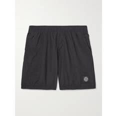 Stone Island Swimwear on sale Stone Island Straight-Leg Mid-Length Logo-Appliquéd Nylon Metal Swim Shorts Men Blue