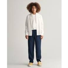 Gant 134/140 Byxor Gant Relaxed Linen Pants - Marine