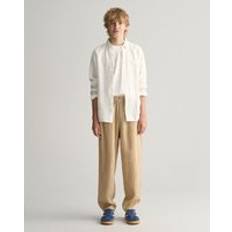 Gant Byxor Barnkläder Gant Relaxed Linen Pants - Dry Sand